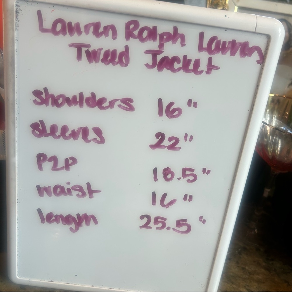 Lauren Ralph Lauren Lambswool Women's Blazer 6P Tweed Fall Jockey Academic - Picture 8 of 8